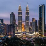 high rise building during night time