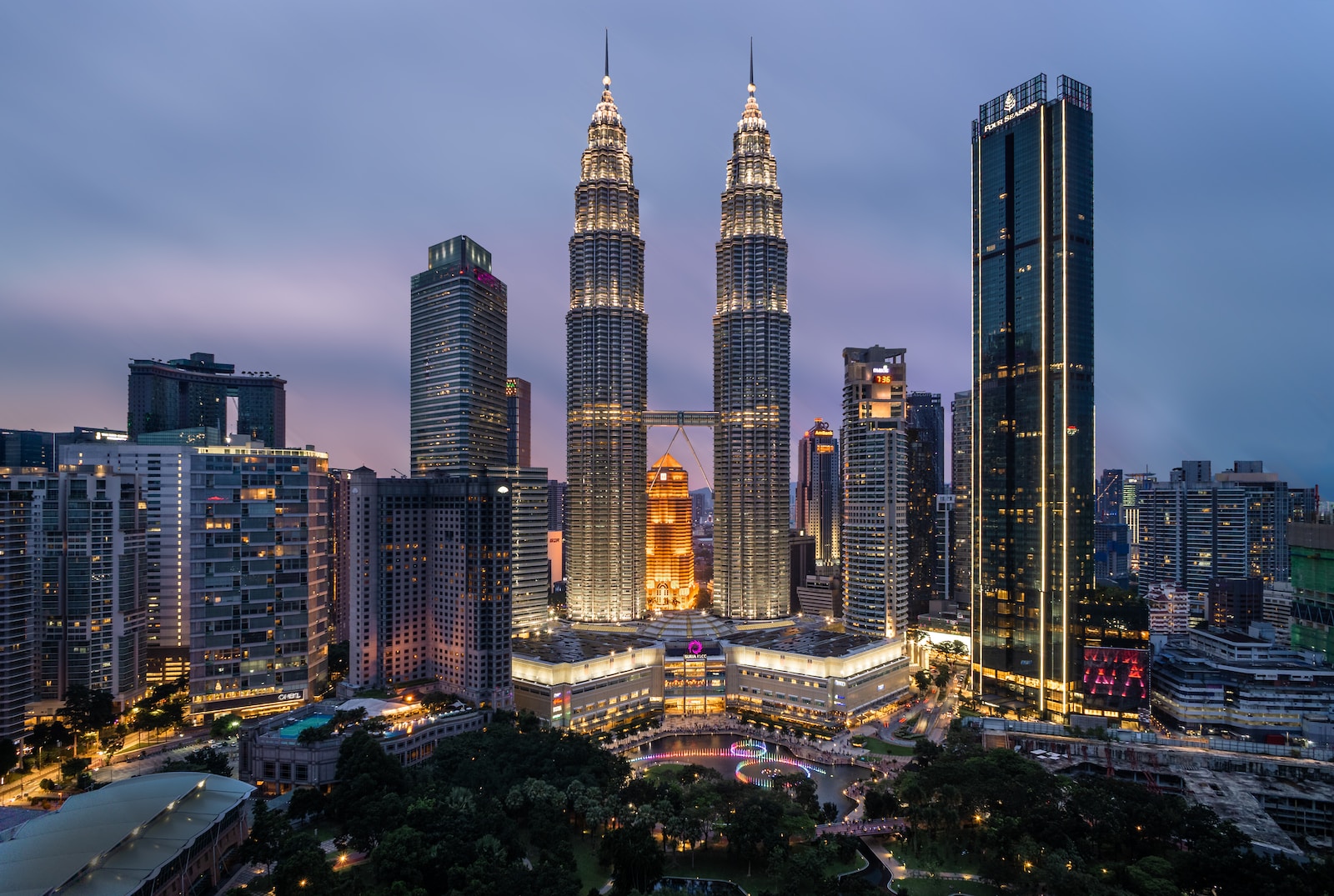 high rise building during night time